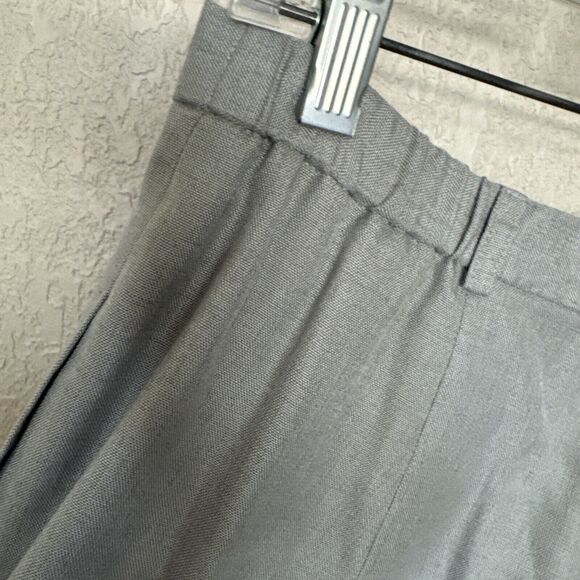 Talbots Women’s Trousers Pants Vintage Career Gray Pant Straight Legs Sz 12 - Picture 12 of 13